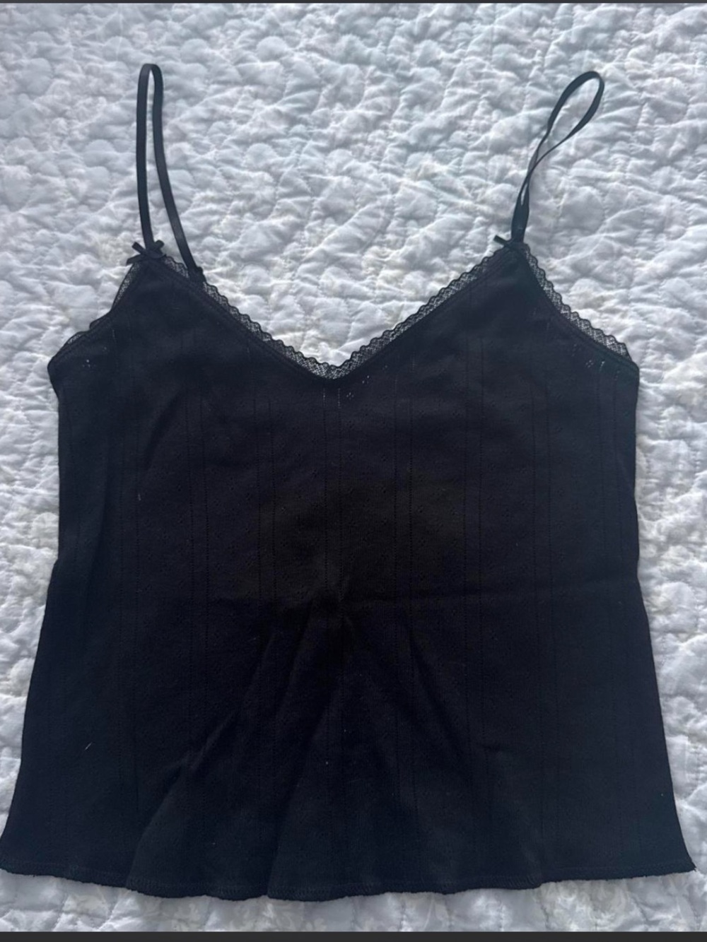 Coucou intimates black long cami